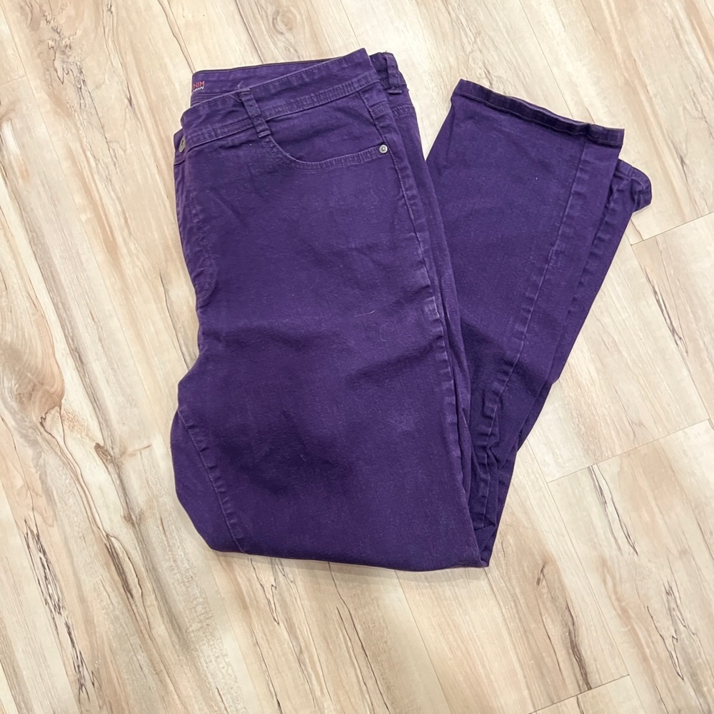 Style & Co Purple Straight Leg Jeans 18W